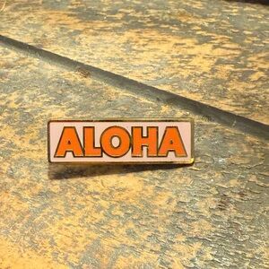 Starbucks Aloha Orange and White Pin